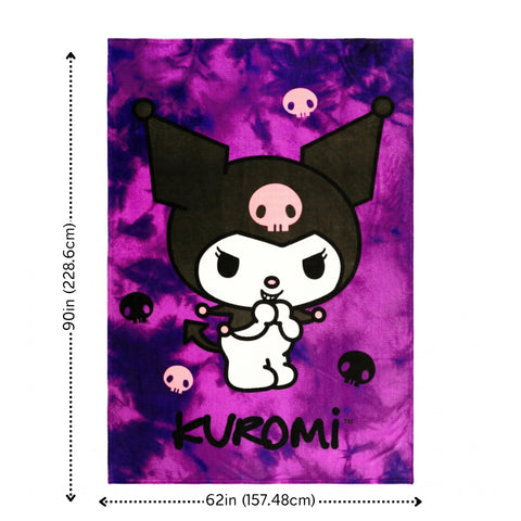 Franco Kuromi blanket draped on bed demonstrating decorative bedroom use