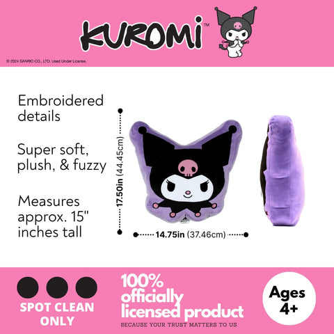 Franco Kuromi face close-up highlighting embroidered details and charm