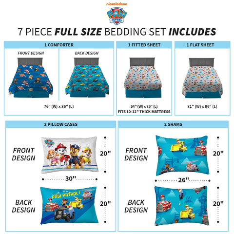 Franco Paw Patrol pillowcase detail with visible stitching and durable label for lasting use