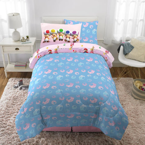 Franco styled twin bed in bedroom showing how set brightens decor