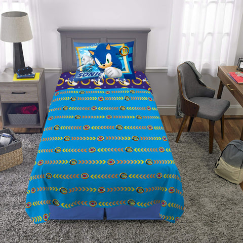 Franco Sonic bedroom lifestyle with set in place for cozy, themed room