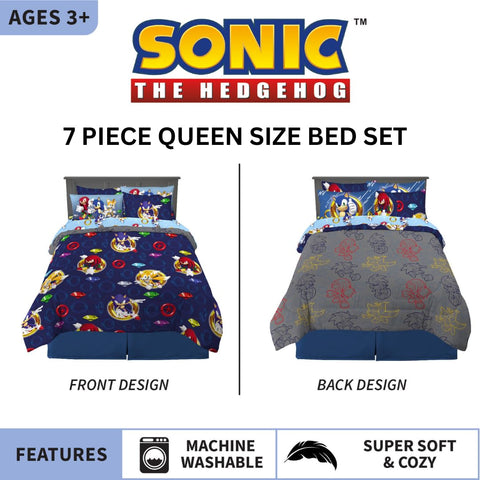 Franco Sonic comforter reverse silhouette pattern offering a versatile neutral option