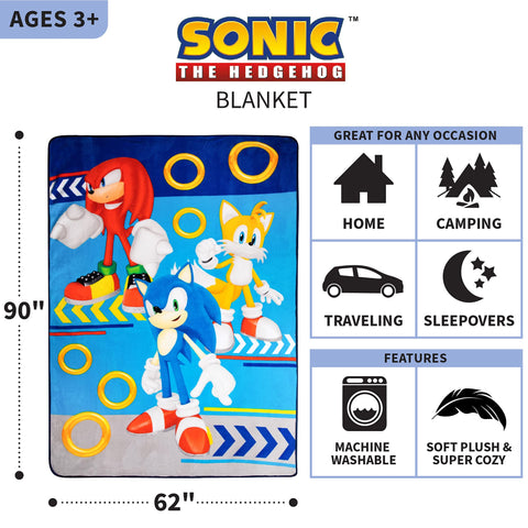 Franco Sonic blanket folded and portable for easy travel and sleepovers
