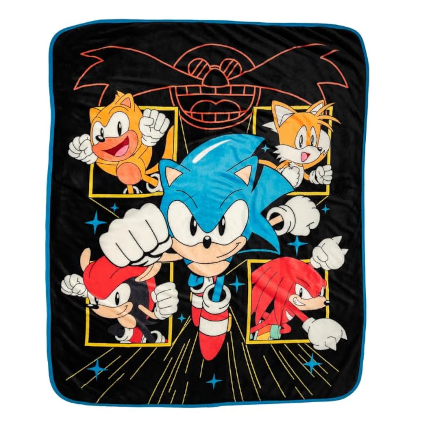 Franco Sonic front print showing vibrant characters and visual appeal
