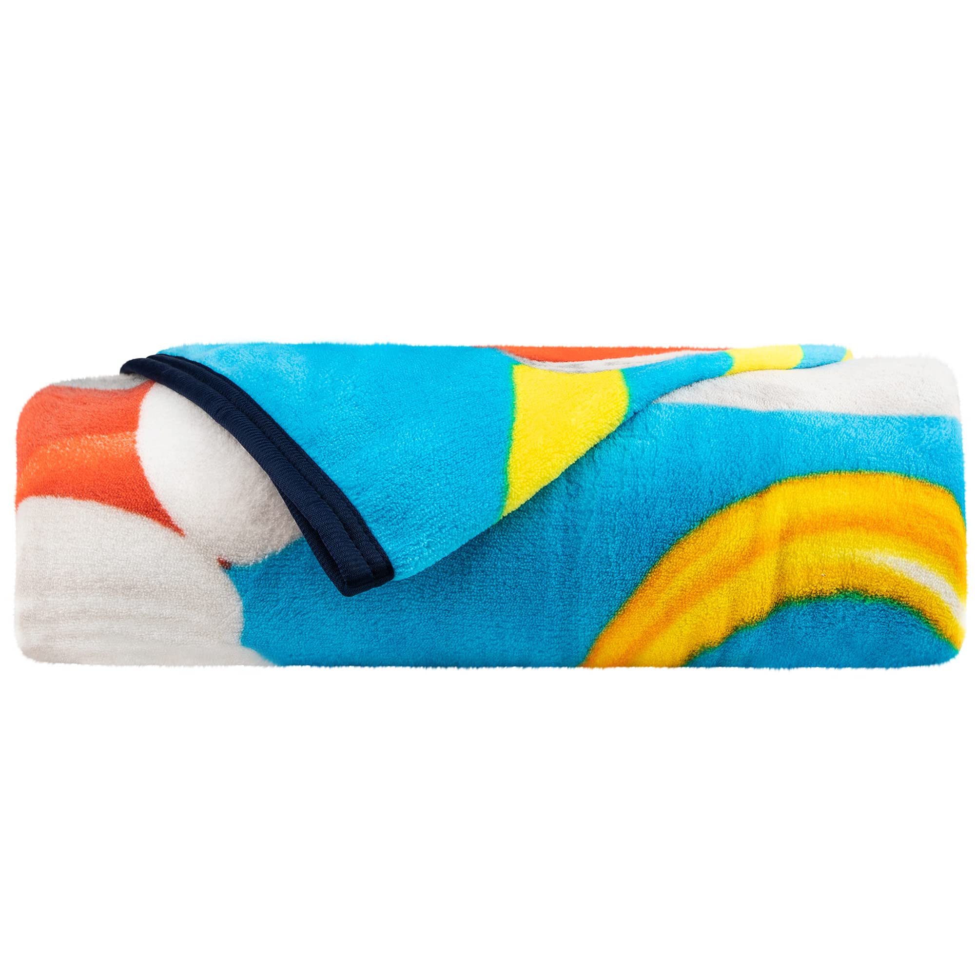 Children wrapped in Franco Sonic blanket enjoying cozy comfort and playful design