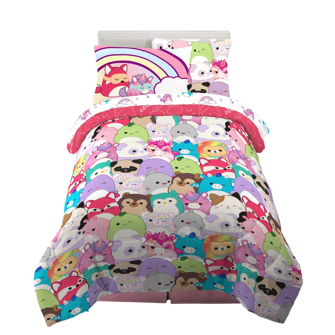 Franco Squishmallows front packaging view showing full set and colorful characters, inviting comfort