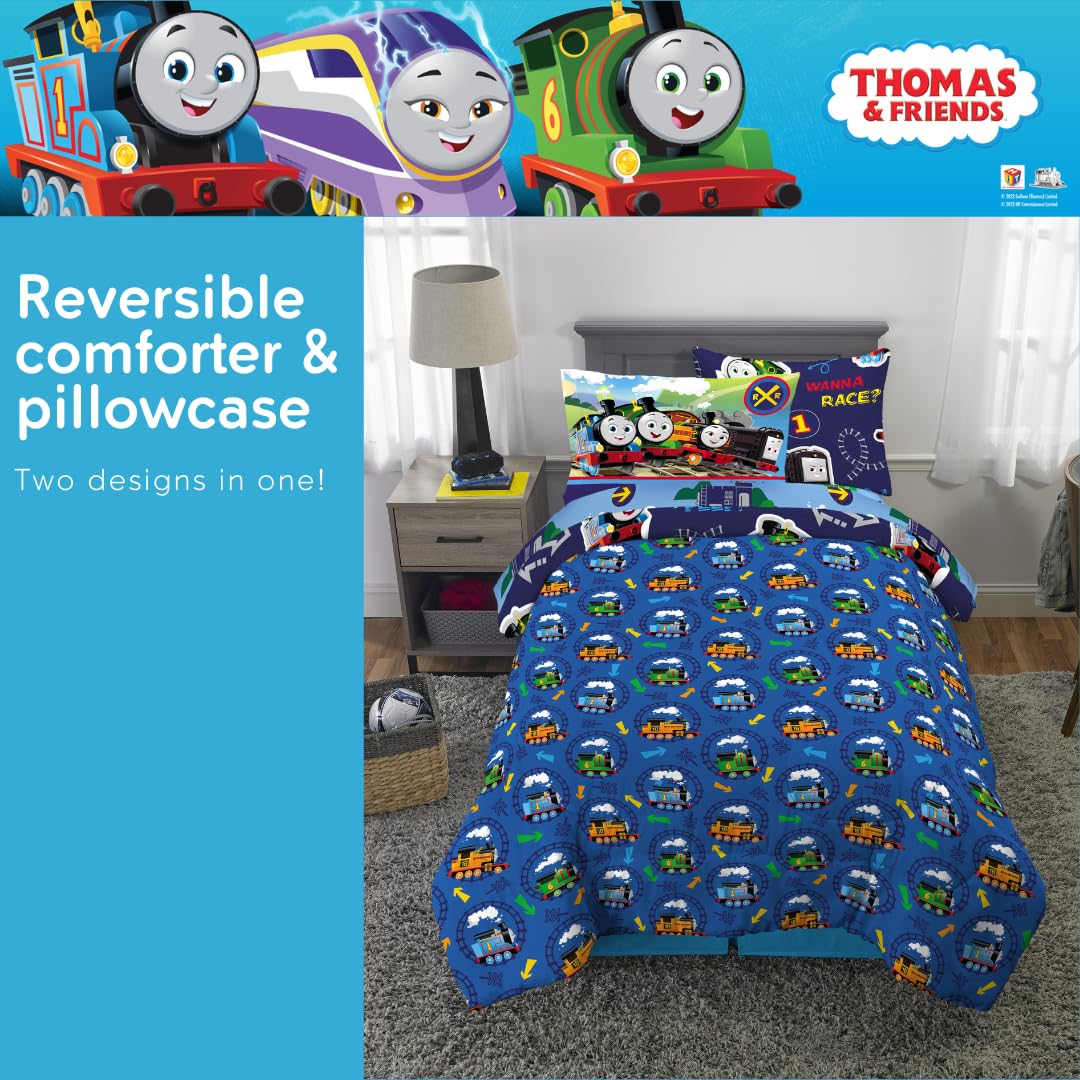 Franco bedroom lifestyle with made twin bed showcasing themed set creating a cheerful kids' space