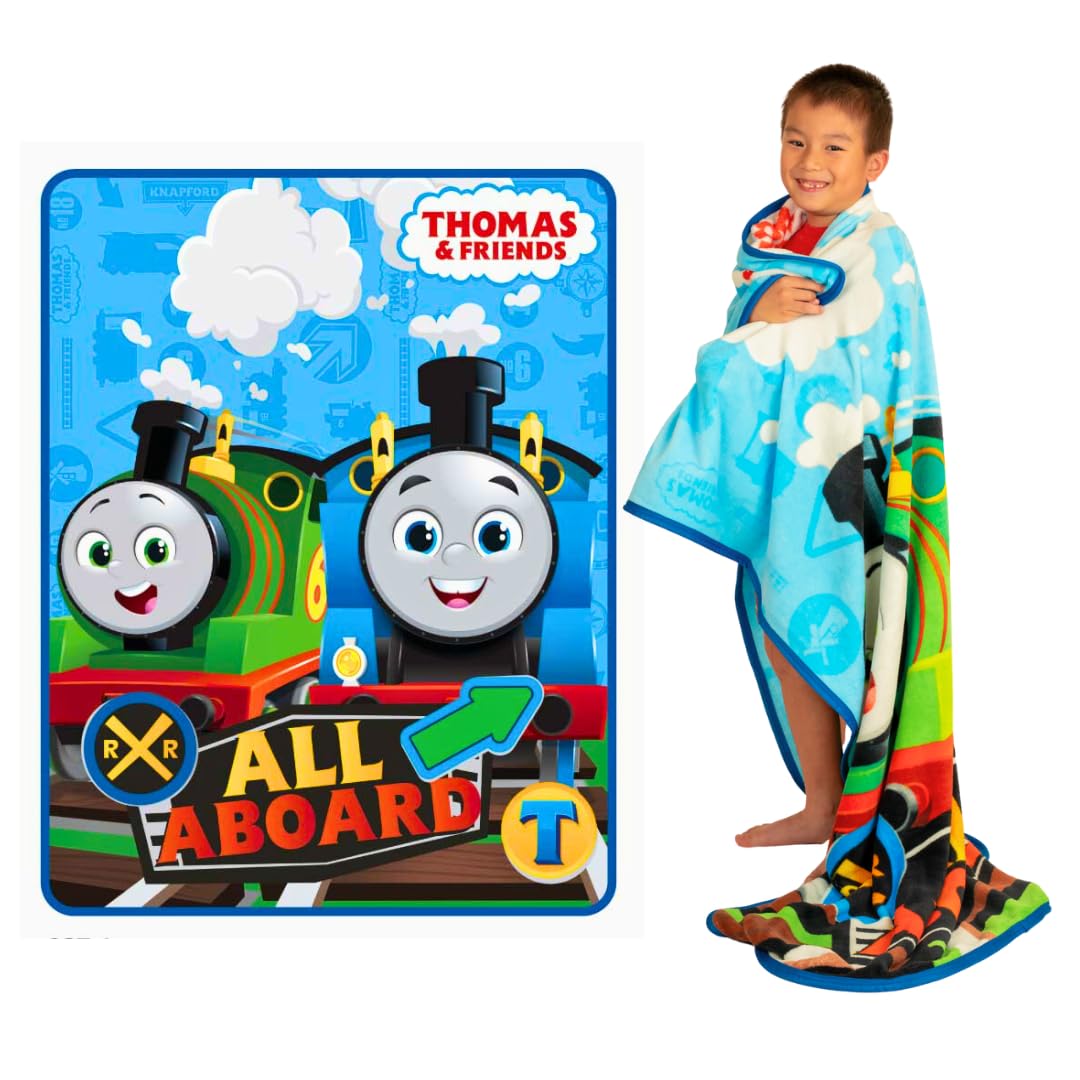 Franco Thomas throw front view showing full character design and cozy look