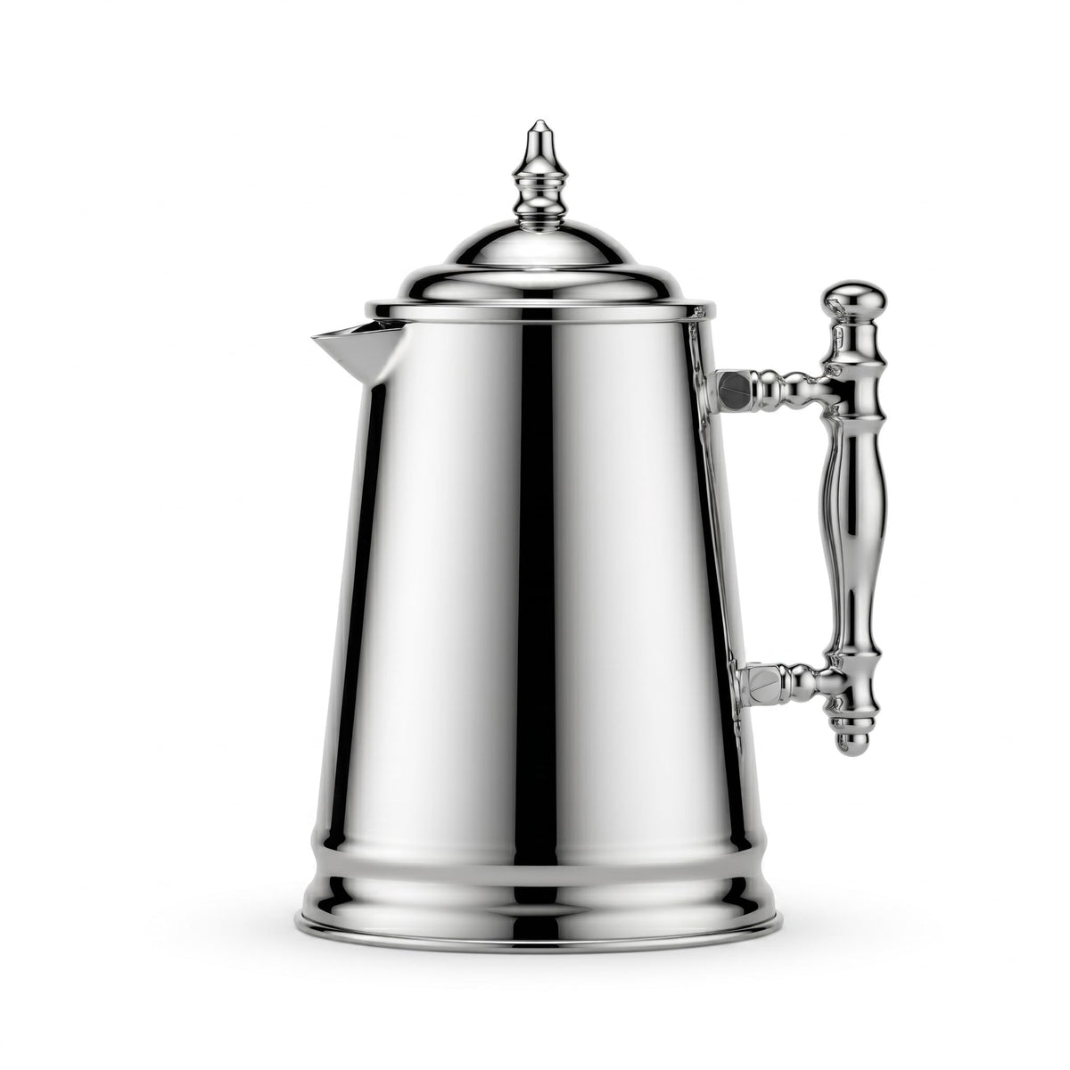 Francois et Mimi front view stainless steel press showcasing vintage design and durability