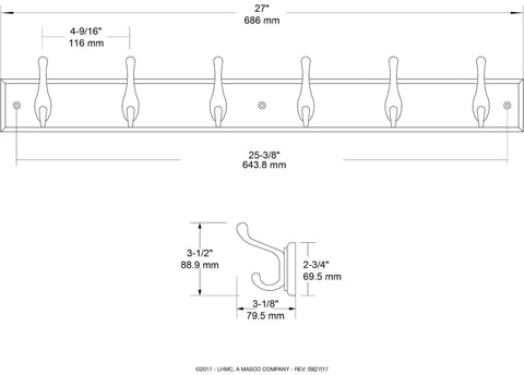 Franklin Brass product package with mounting hardware included for easy installation