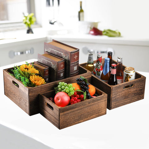 Frcctre crates styled in kitchen to corral produce benefit