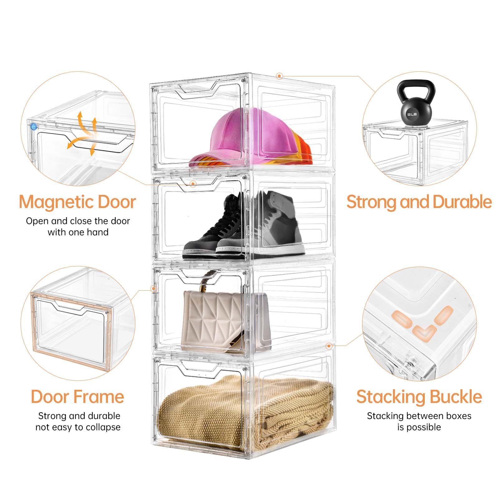 Freebat clear plastic wall detail showing easy content identification