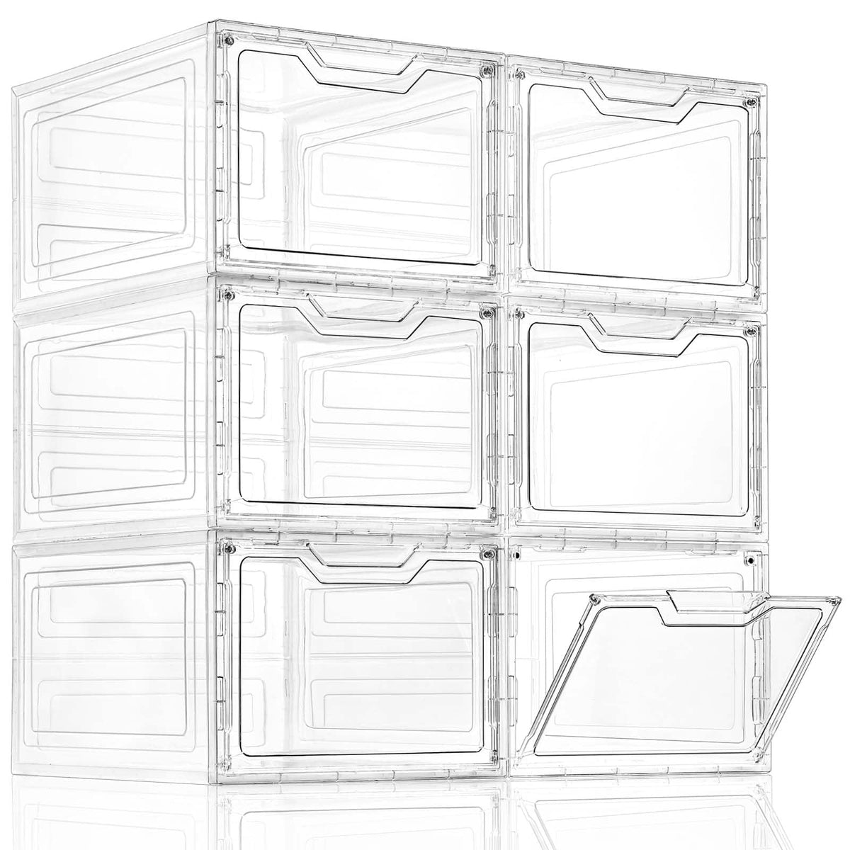Freebat 6-pack front packaging view showing organized storage benefits