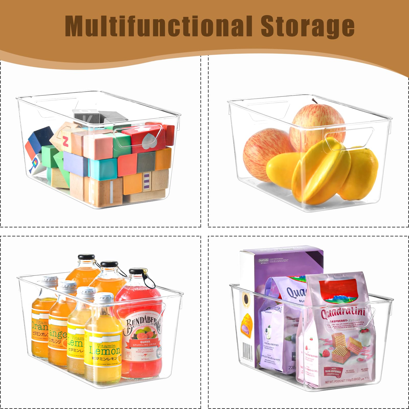 Freebat bins arranged in pantry showing tidy storage and quick access