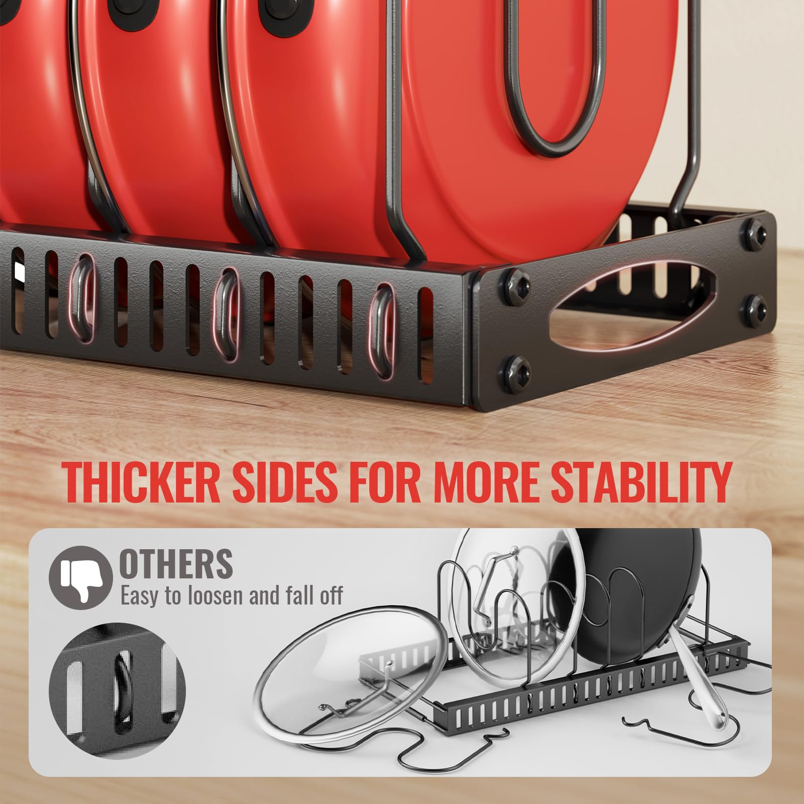 Freexployer rack next to pots showing scale and capacity for planning layout