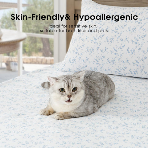 FreshCulture Lille folded flat sheet and pillowcases displaying neat storage benefit