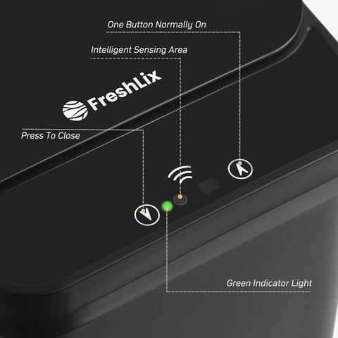 FRESHLIX detachable inner bucket and ring for easy bag changes benefit