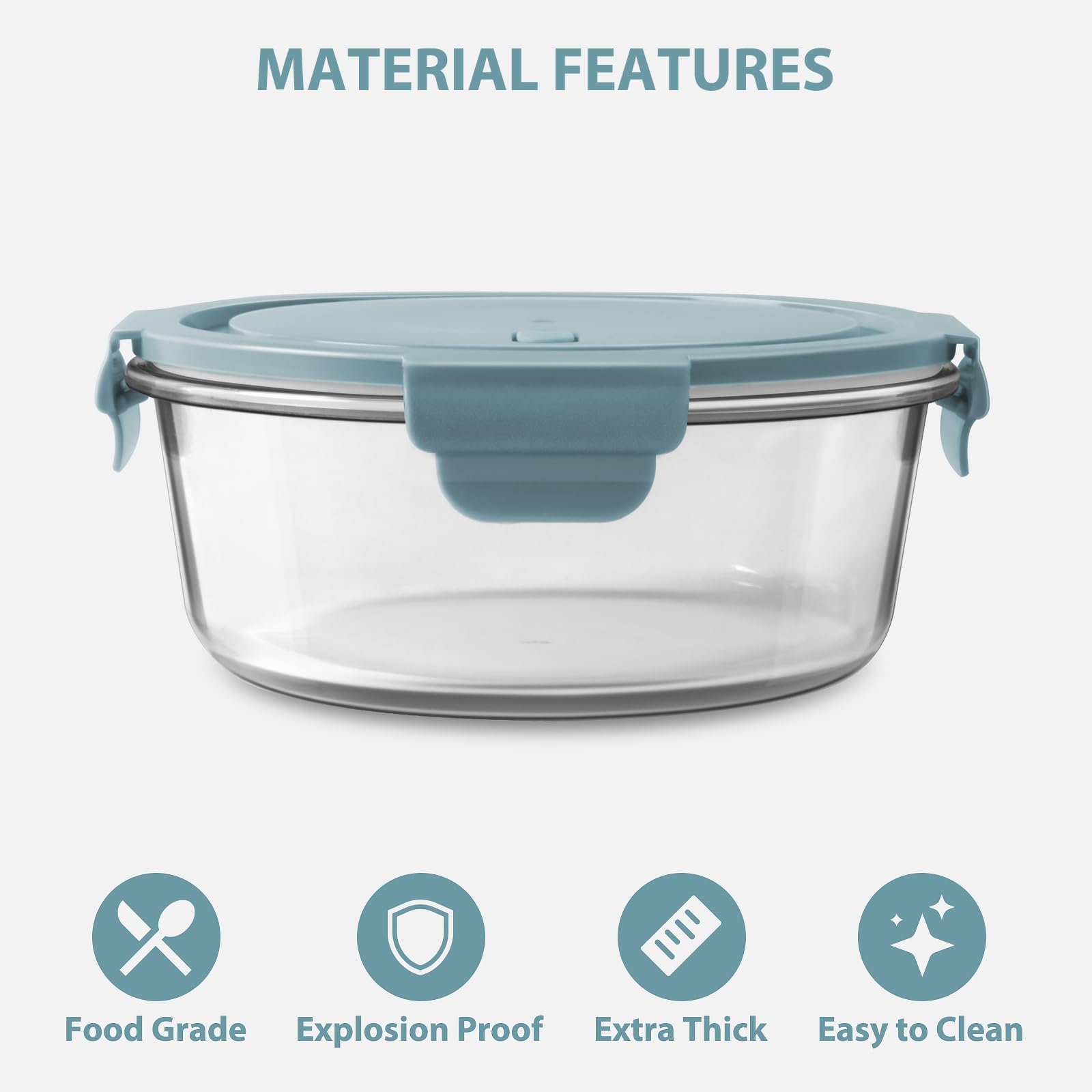 Freshmage containers labeled in freezer illustrating meal prep organization