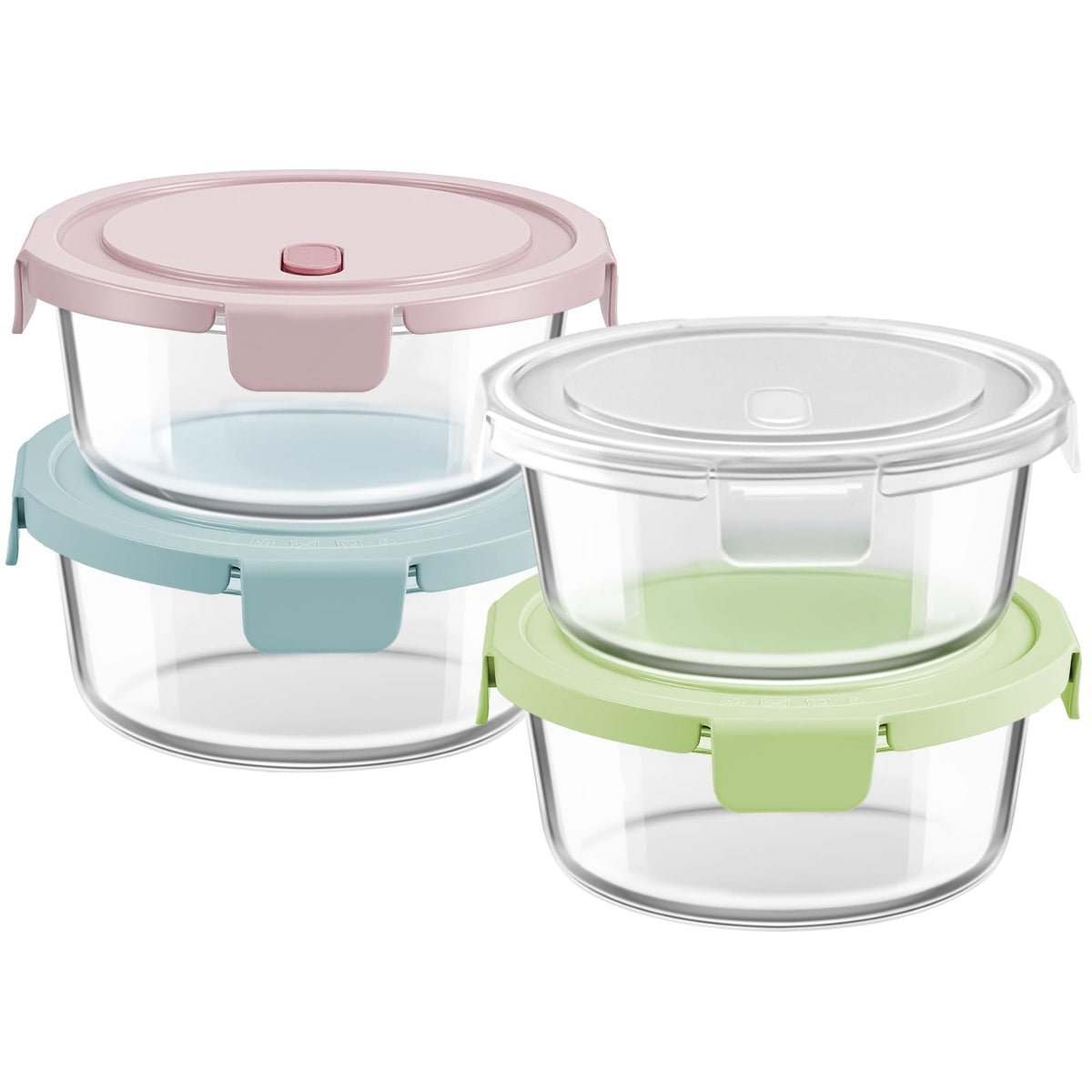 Freshmage front packaging showing four 32oz glass containers, convenient storage
