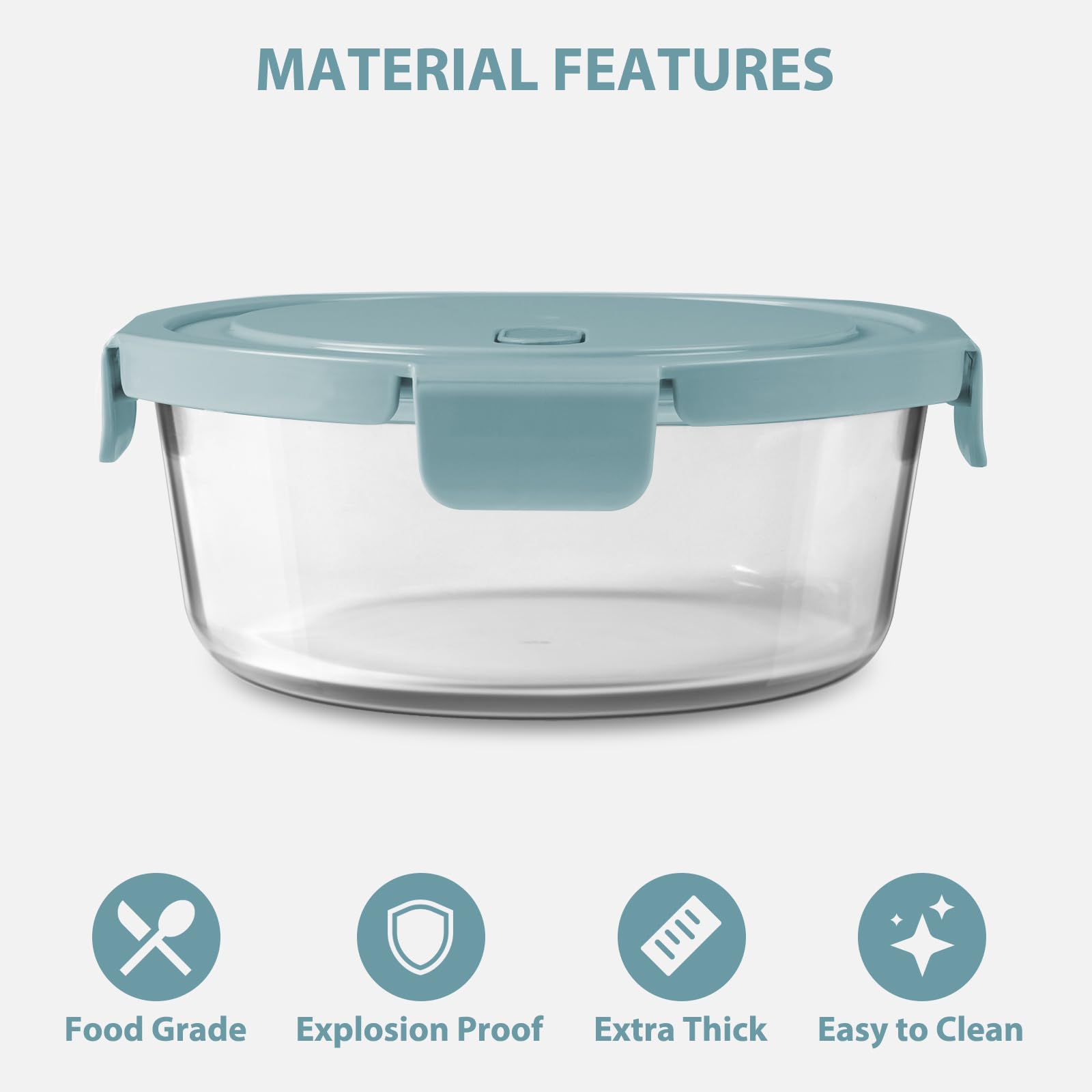 Freshmage glass bowl in oven without lid, oven-safe glass for baking convenience