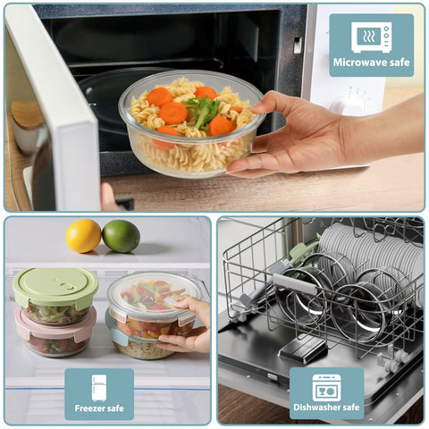 Freshmage stacked containers demonstrating compact, space-saving storage