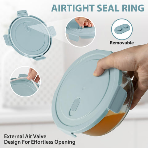 Freshmage vented lid detail with flip vent, enables safe microwave reheating