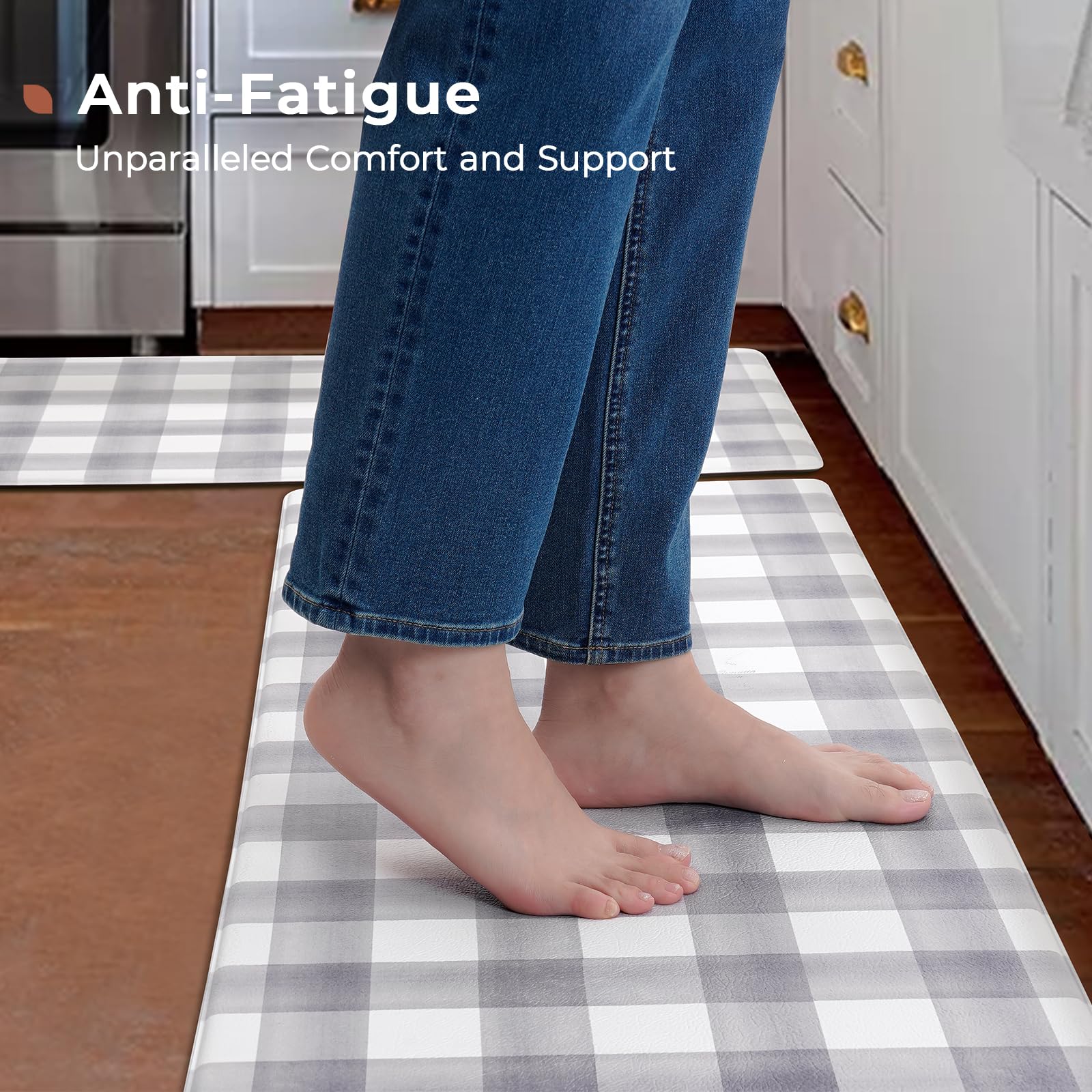 FRESHMINT side view showing cushioning thickness for anti-fatigue support benefit