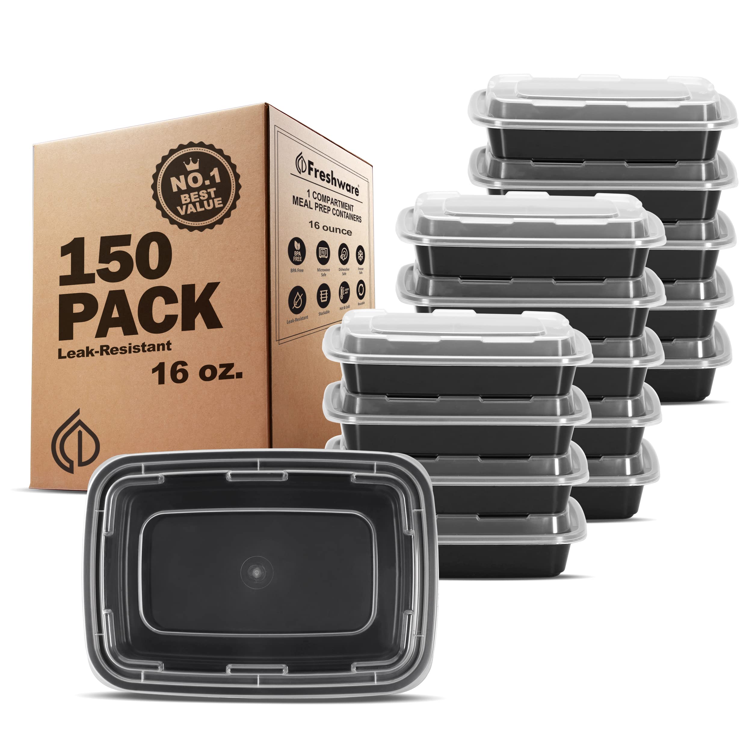 Freshware front packaging showing 150-pack and benefits