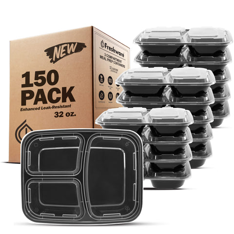 Freshware front packaging showing 150-pack and bento benefits