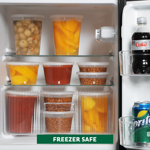 Freshware containers on dishwasher rack proving easy cleanup