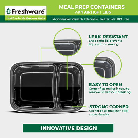 Freshware container in microwave showing reheating convenience benefit