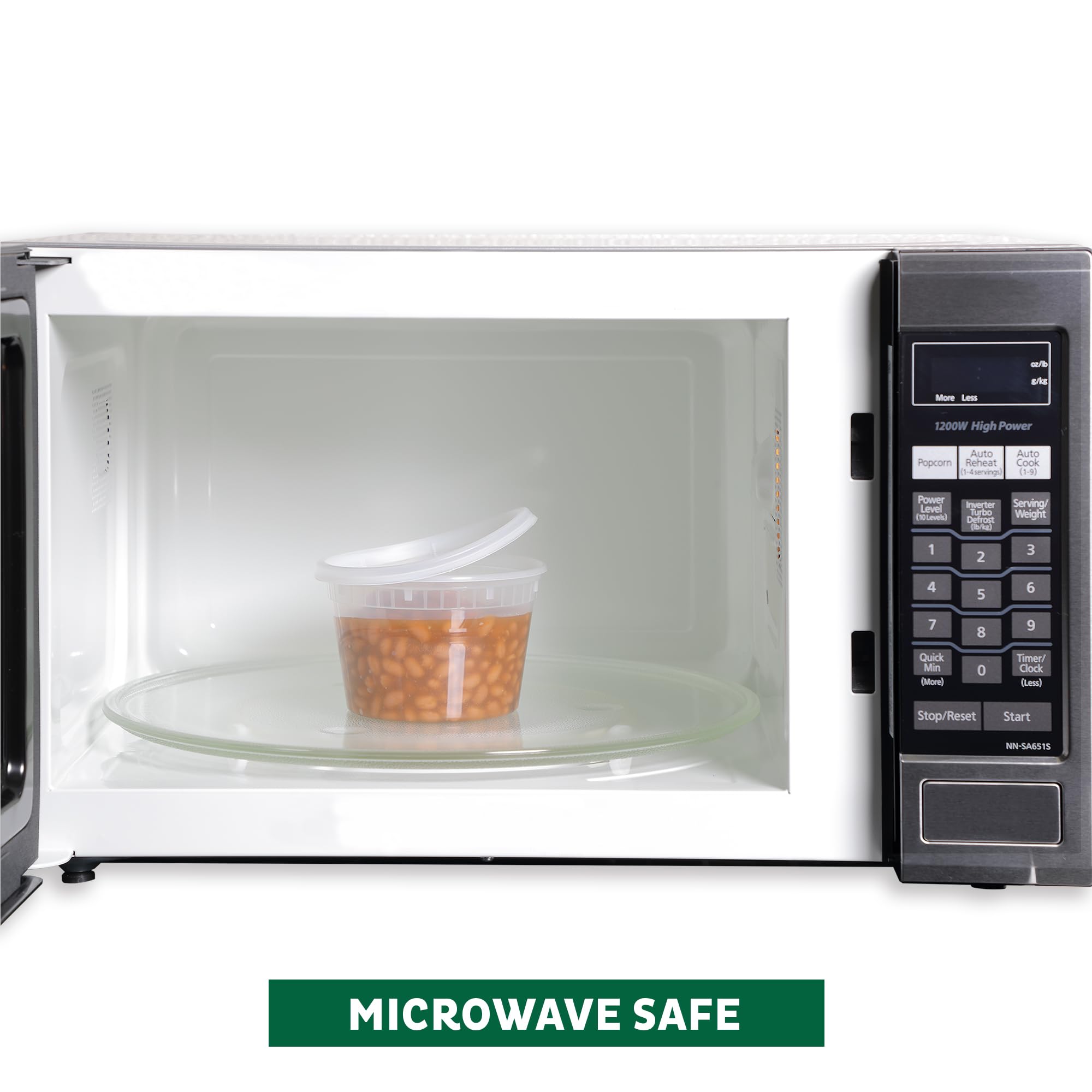 Freshware lid close-up showing airtight seal for spill reduction