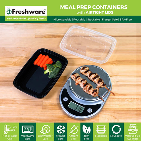 Freshware lid close-up showing airtight seal for leak prevention benefit