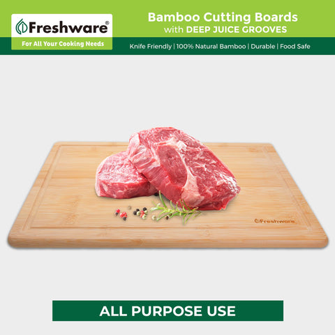 Freshware serving charcuterie on board in a kitchen setting, elegant presentation benefit