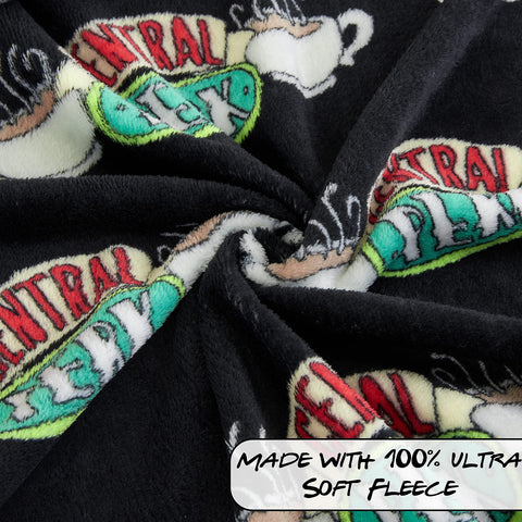 FRIENDS blanket in use during TV night showing comfort and fan appeal