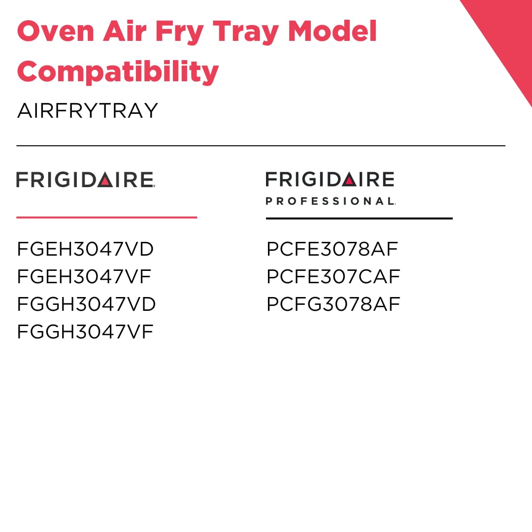 Frigidaire stainless-steel finish detail showing corrosion resistance and easy cleaning