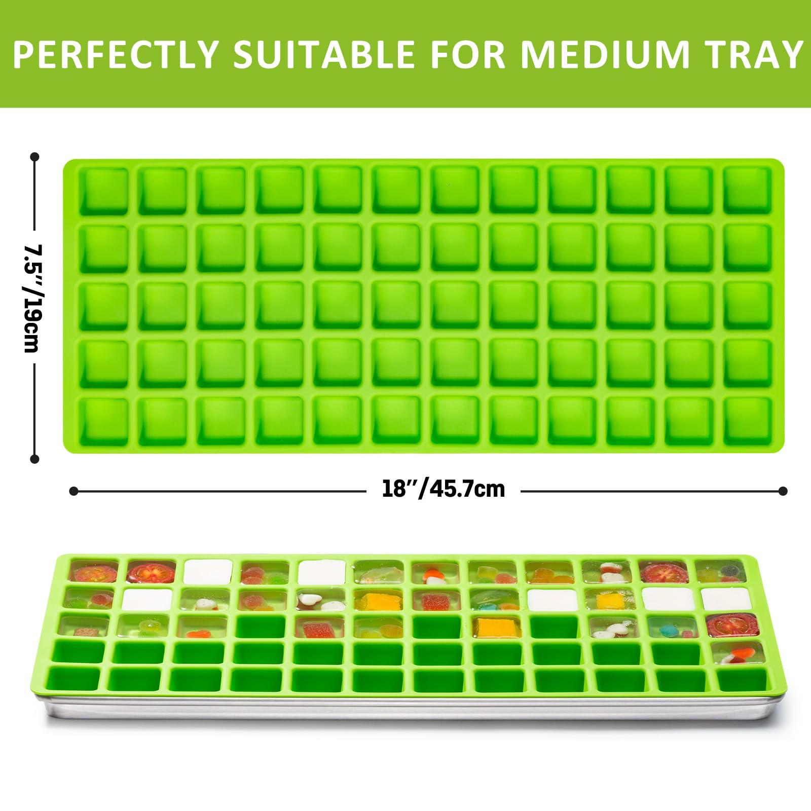 Friheten close-up of silicone cavity texture for easy release and durability