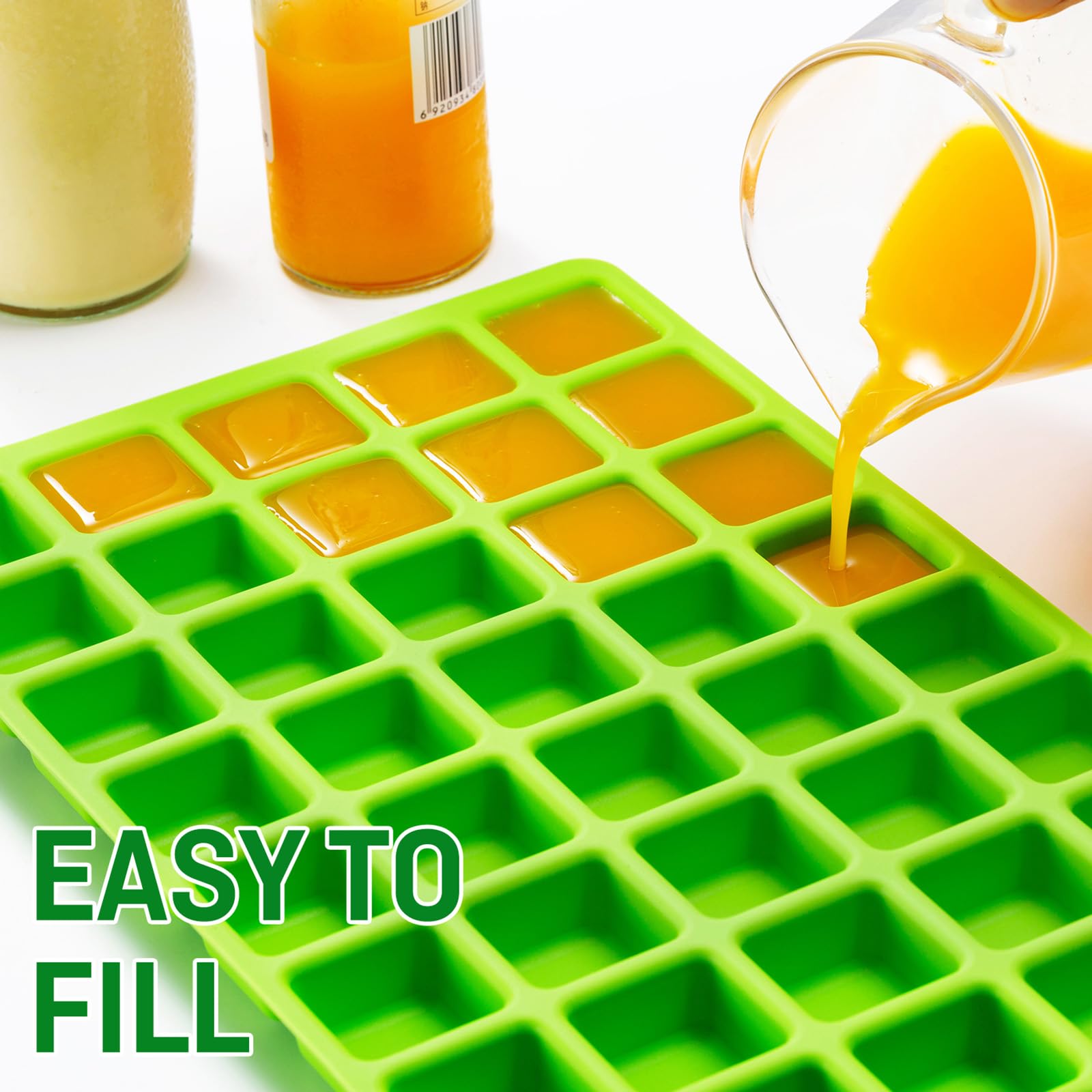 Friheten frozen puree filled cavities ready for even freeze-drying