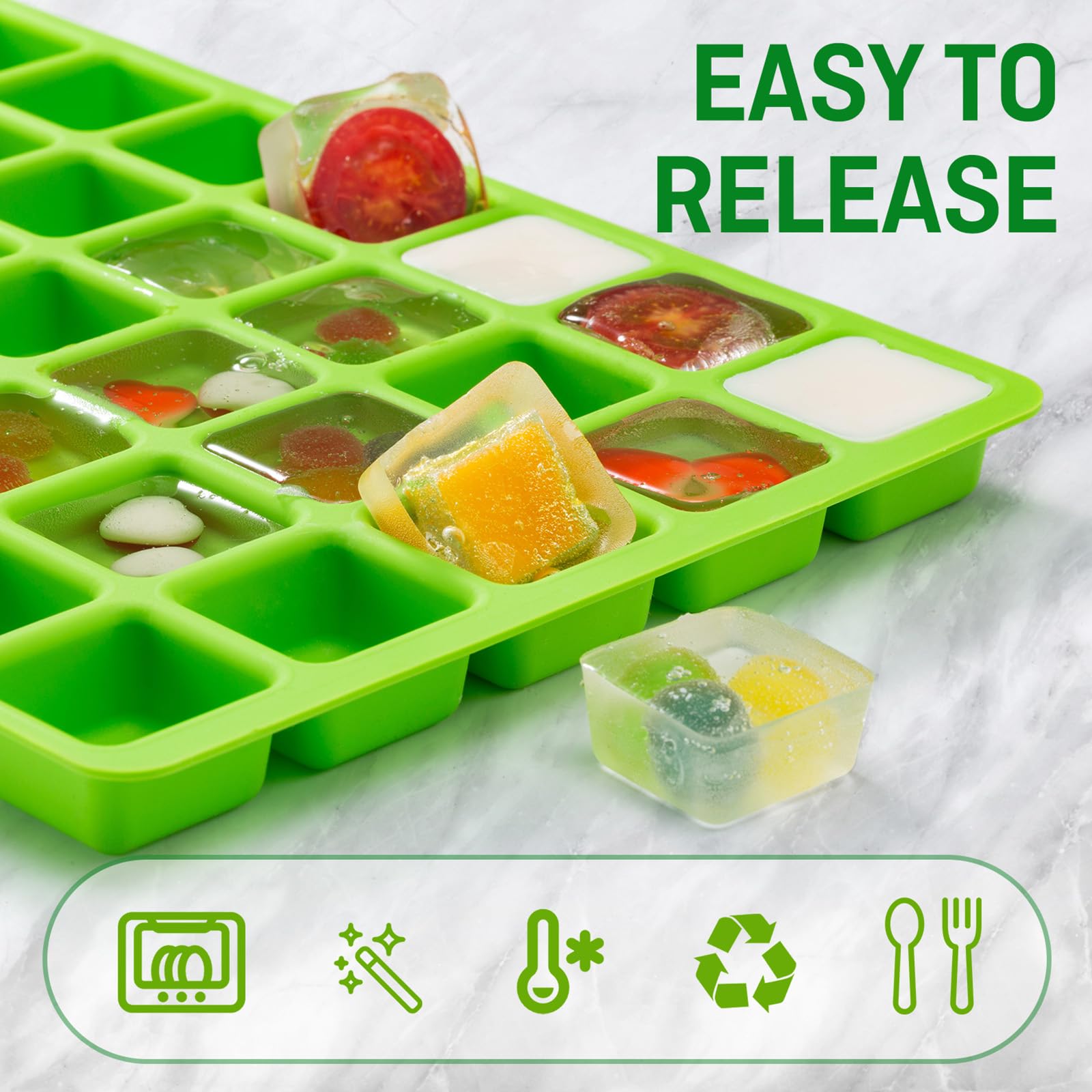 Friheten mold installed in Harvest Right tray ensuring stable freeze-drying