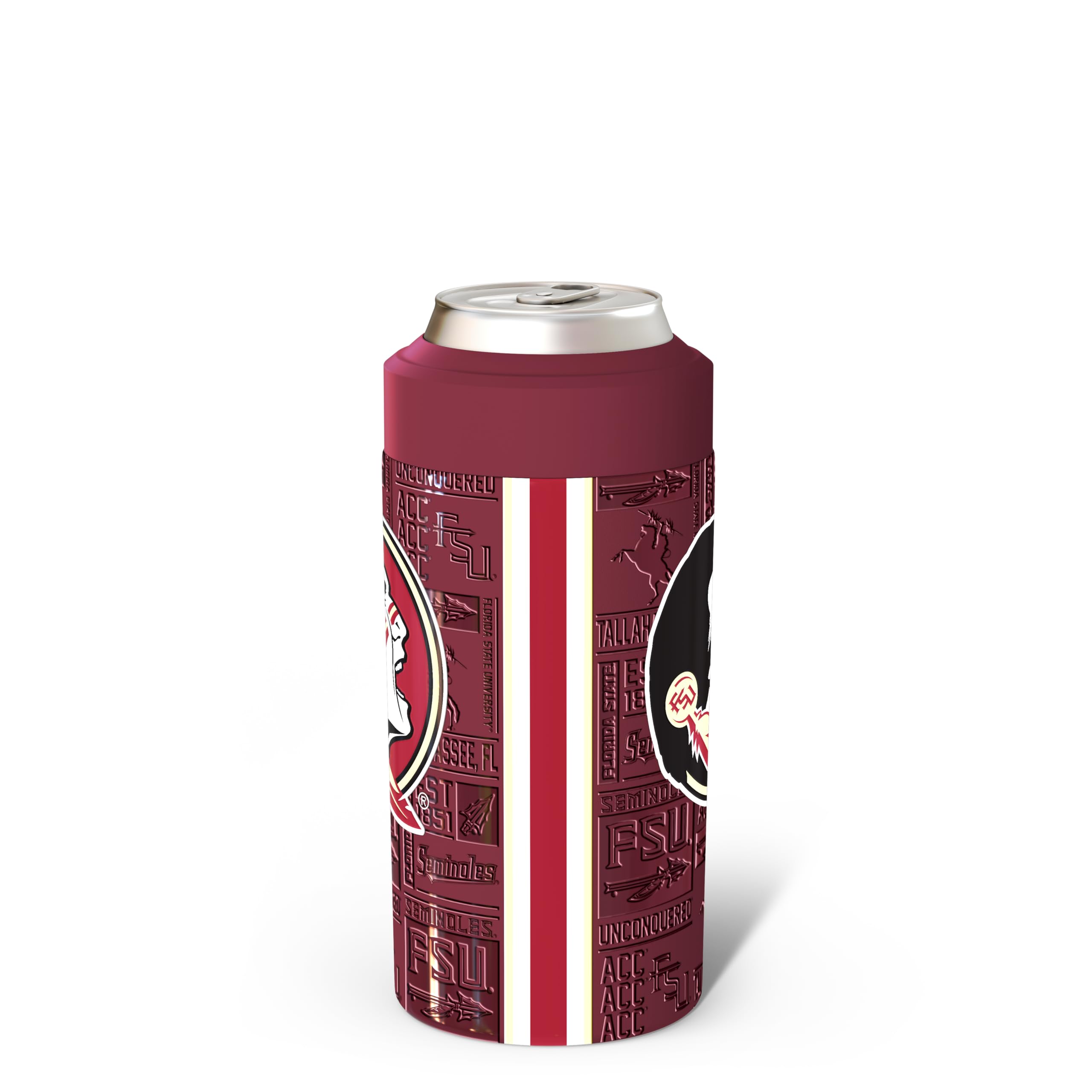 Frost Buddy close-up of 3D Florida State Seminoles emblem highlighting durable print and visual appeal
