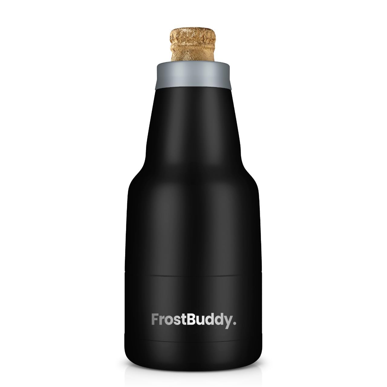 Frost Buddy next to a hand for size comparison showing portable convenience benefit