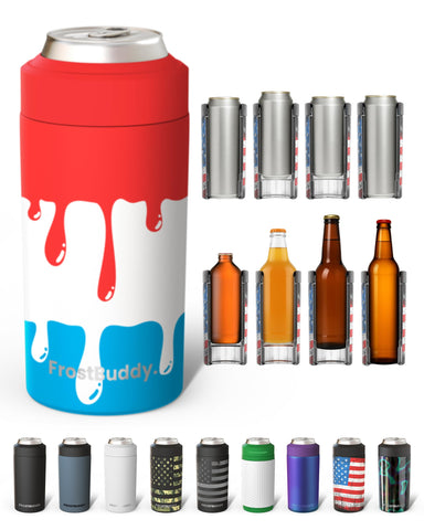 Frost Buddy front view showing Rocket Pop finish and durable hold