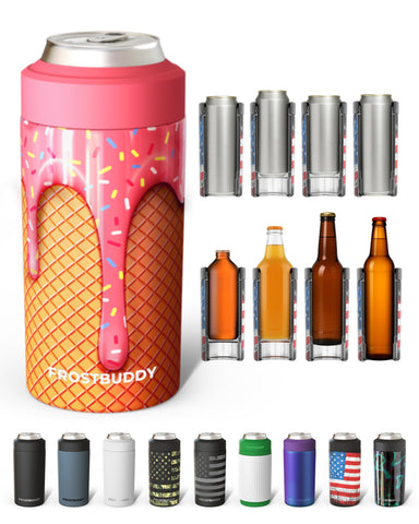 Frost Buddy front view showing stainless steel finish and durable design benefit
