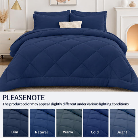 FUANNA comforter on a made bed in a staged bedroom showing real-life use