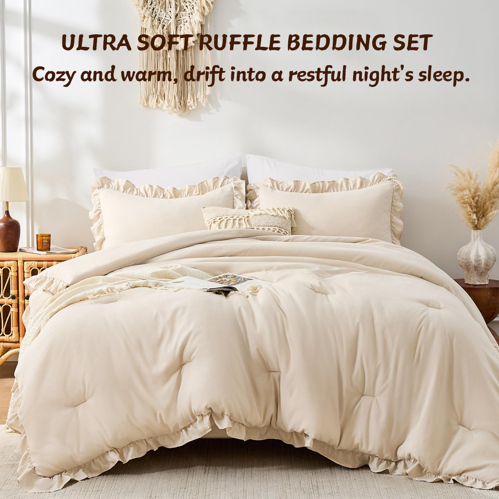 FUANNA envelope-closure pillowshams detail demonstrating secure fit and tidy bedroom look