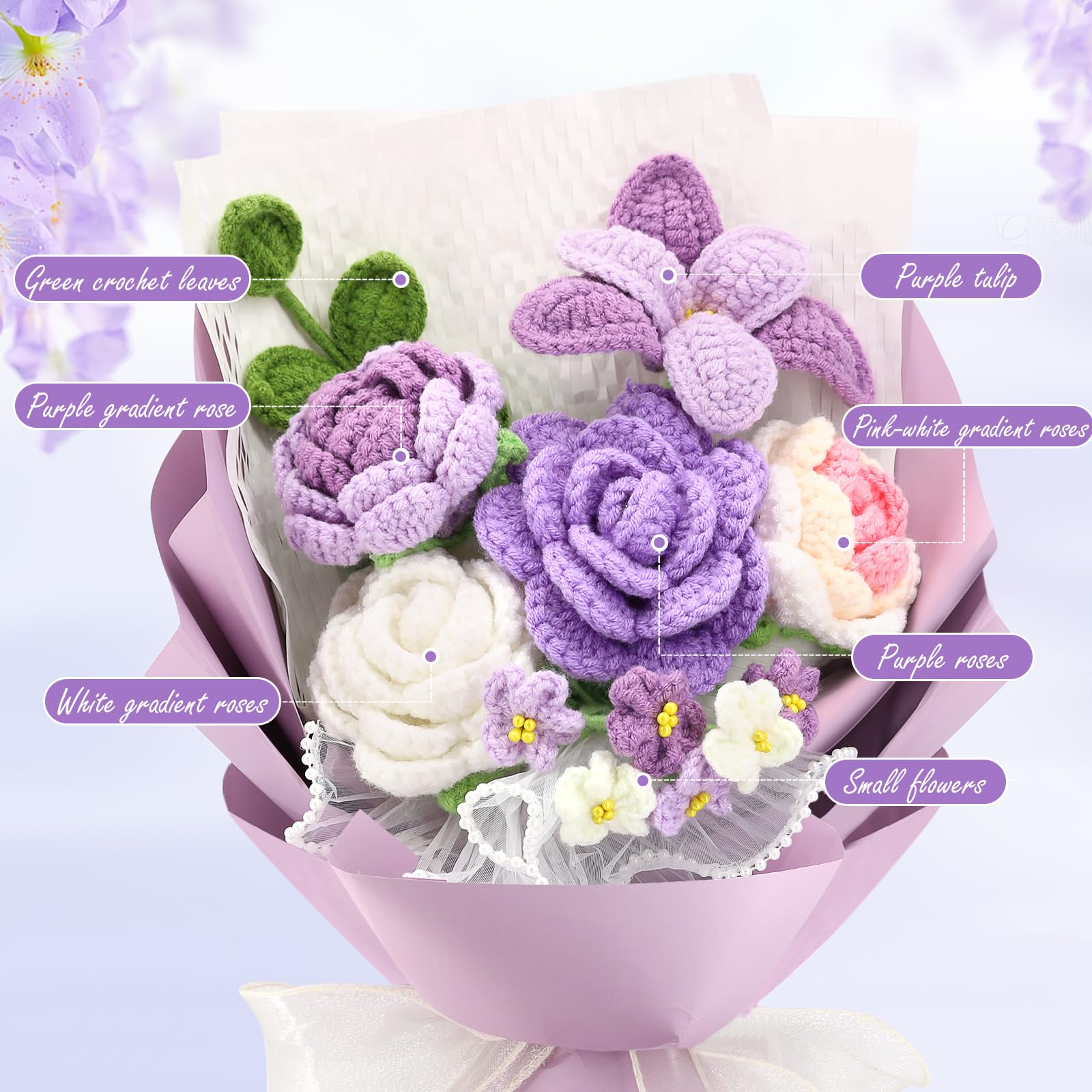 FUCAN bouquet arranged in a vase for home styling and long-lasting decor