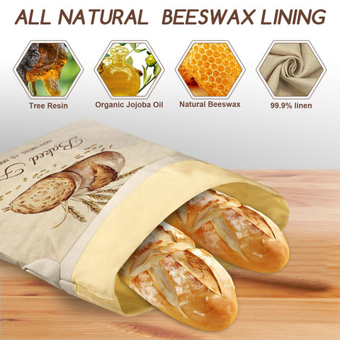 fufeisi close-up of beeswax coating texture on linen, demonstrating breathable protection