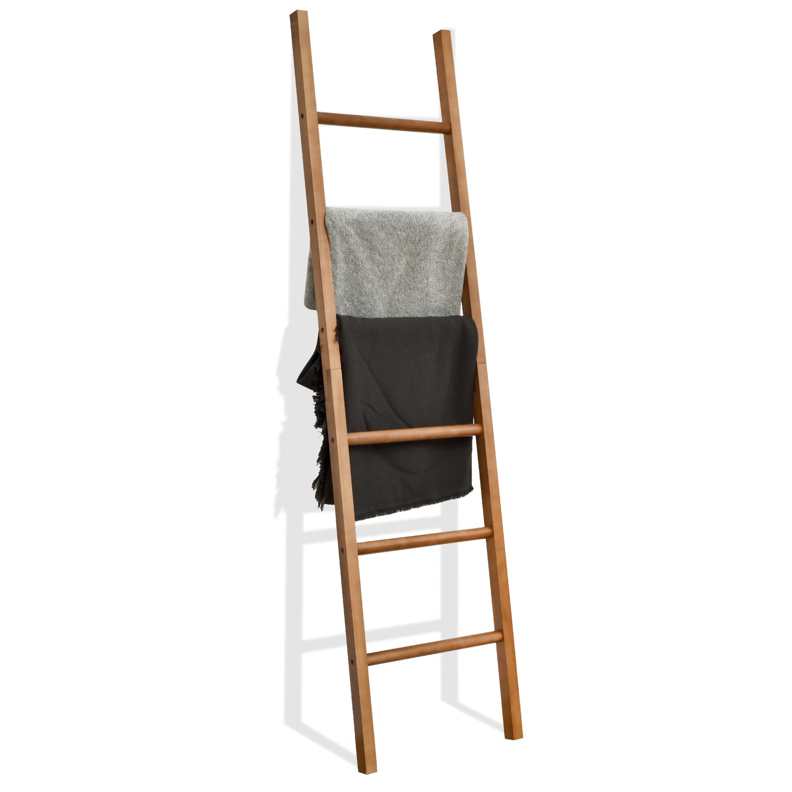 FUIN front view of full 6ft ladder showing rungs and natural warmth