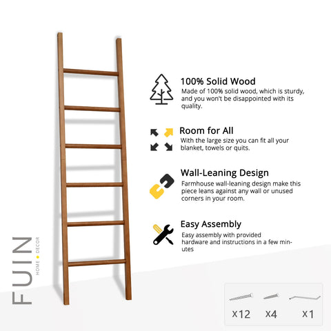 FUIN ladder with towels in bathroom demonstrating neat functional use
