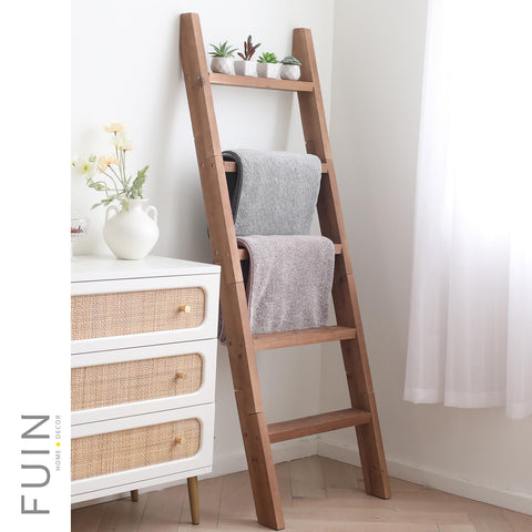 FUIN close-up of wood grain and rectangle rungs highlighting solid construction benefit